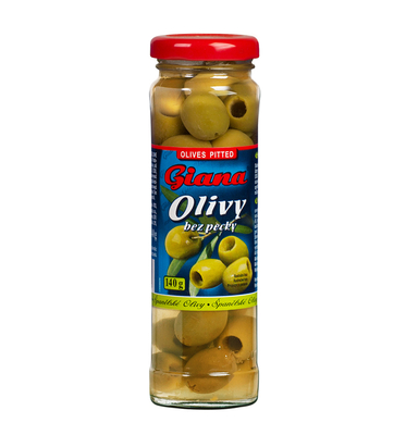 Španielske zelené olivy bez kôstky v slanom náleve 